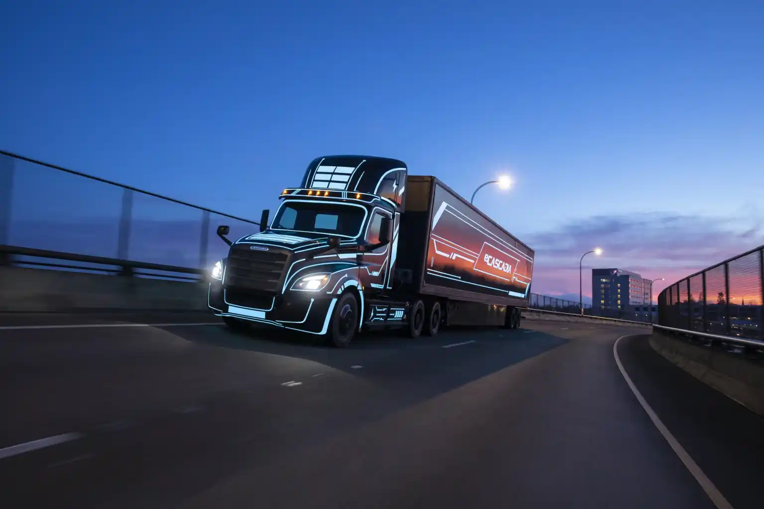 Freightliner eCascadia heavy electric truck BEV
