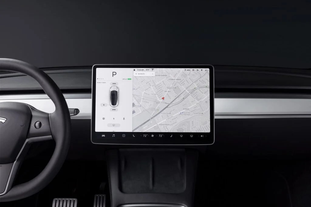 Tesla Model Y Electric SUV infotainment