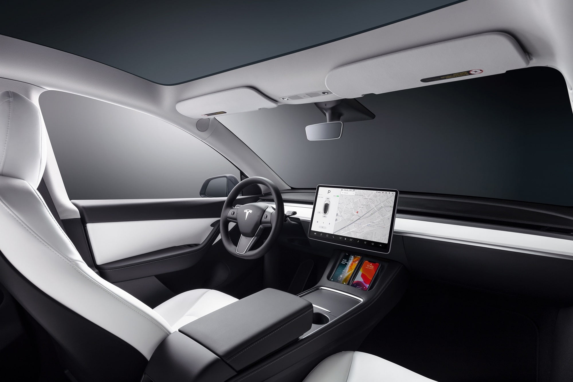Electric SUVs USA Tesla Model Y Electric SUV dashboard
