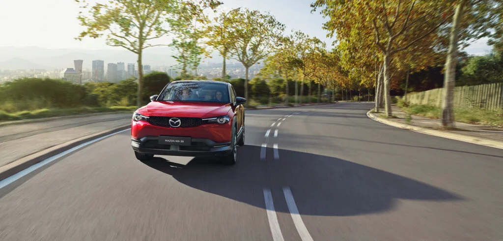Mazda MX-30 electric SUV red