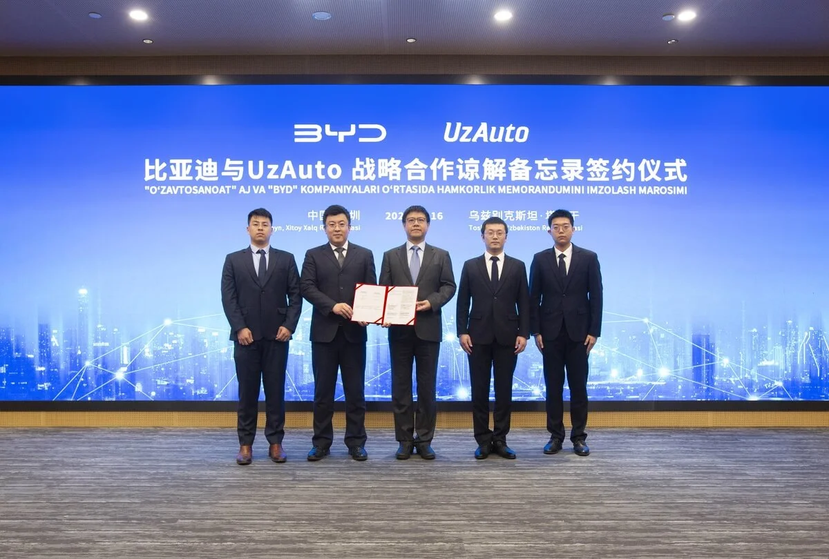 BYD UzAuto MoU Ceremony