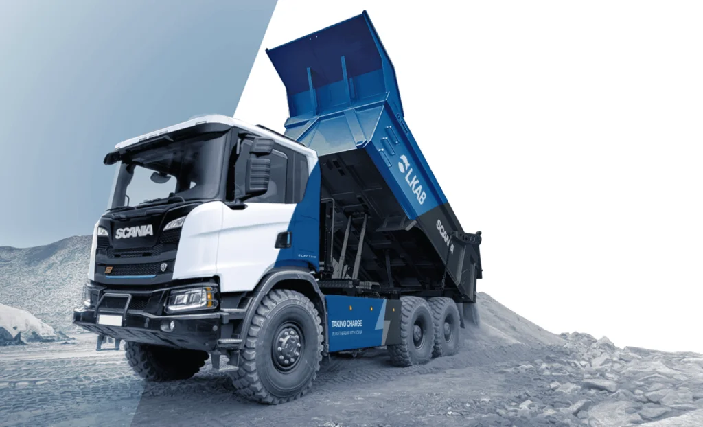 SCANIA LKAB Sweden electric trucks